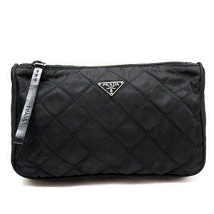 Prada pouch quilted nylon black